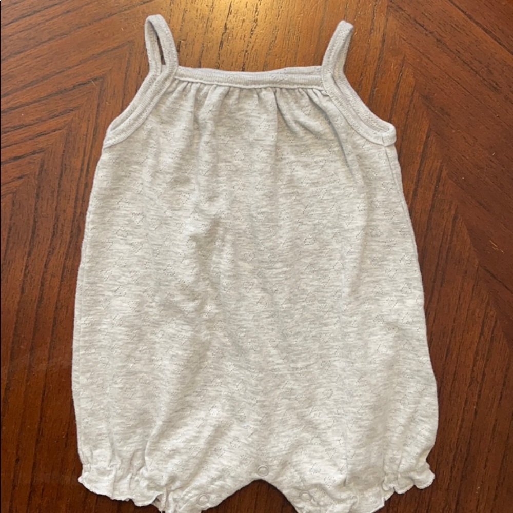 Grey Cotton Romper